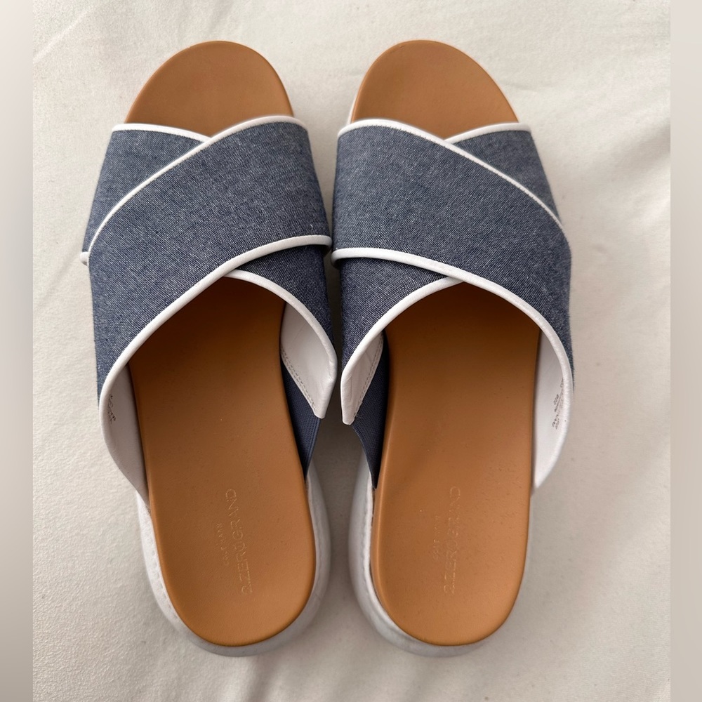 COLE HAAN denim sandals. Like new!! Size 8